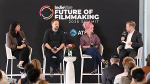 Melissa Yerou, Jamie King, Tracy Rosenblum and Christian Zilko at the IndieWire Future of Filmmaking Summit held at Lumen on October 17, 2026 in Los Angeles, California.