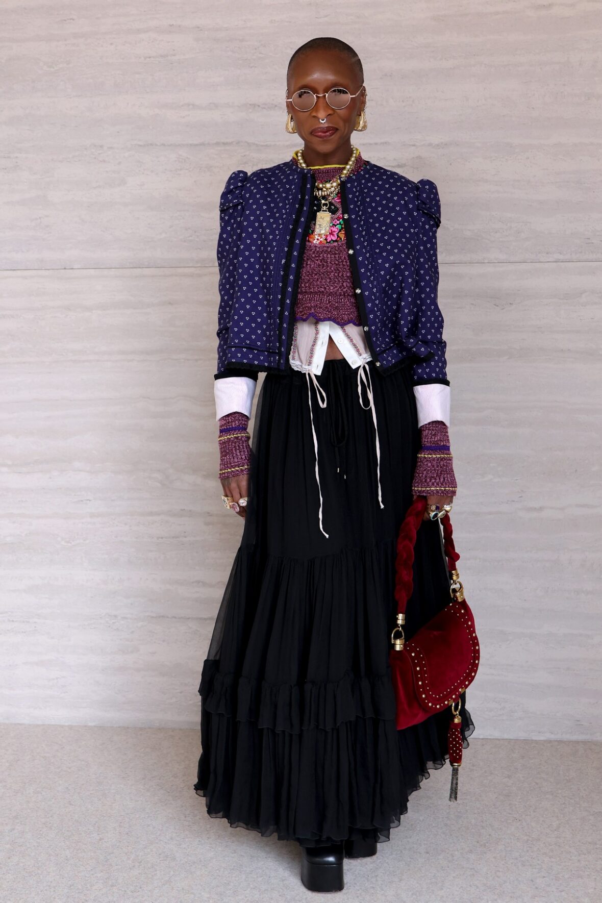 Cynthia Erivo at the Chloe show in Paris