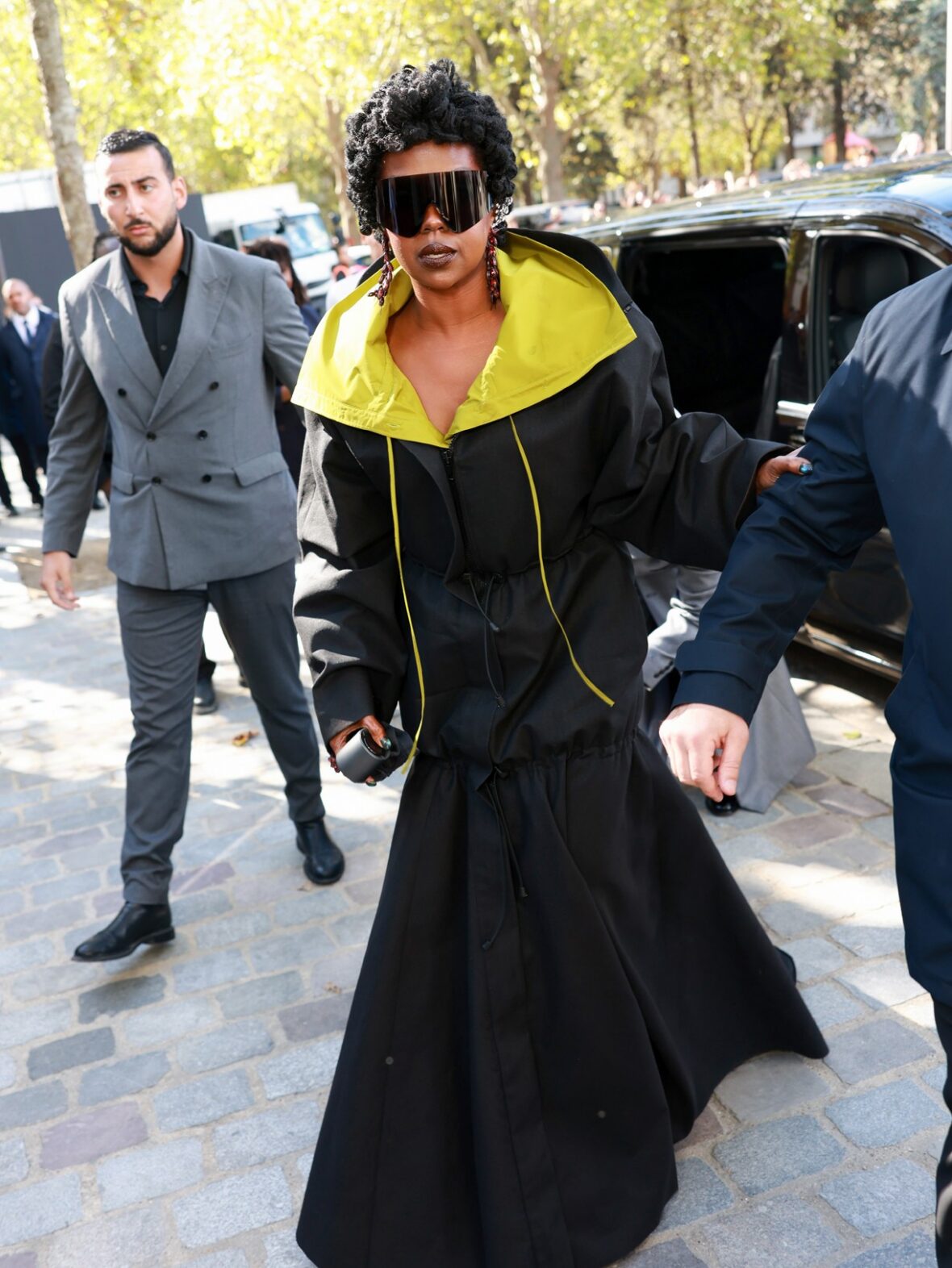 Celebrities attend the Balenciaga show at Paris Fashion Week
