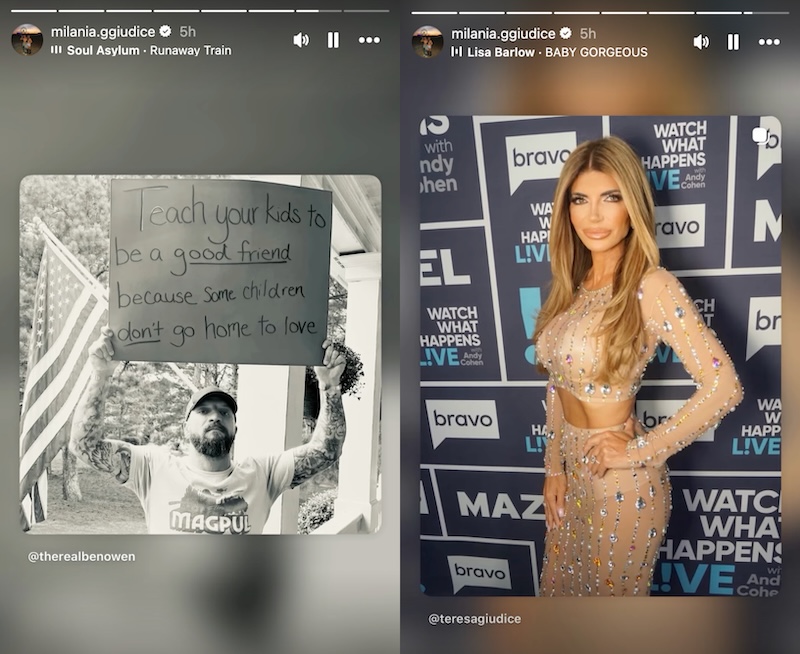RHONJ Milania Giudice Shares Posts For Mother Teresa After Airport Drama