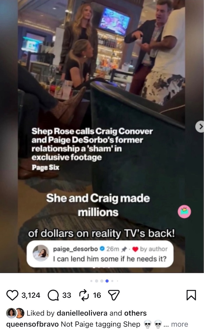 Paige DeSorbo's Summer House Shades Shep Rose's Finance