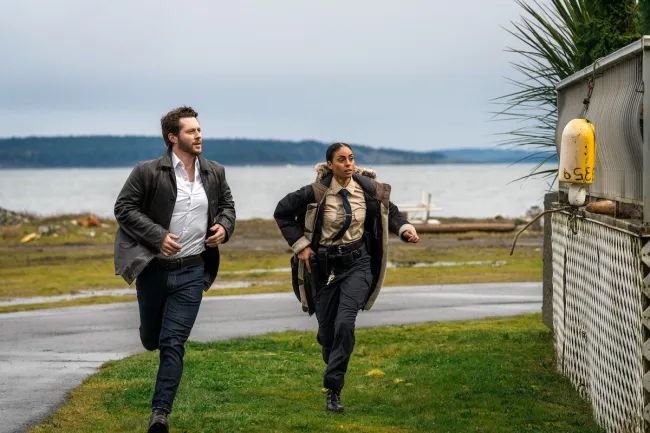 'Yaga' stars Noah Reid as Rapp and Clark Backo as Carson in new series Crave on AMC +