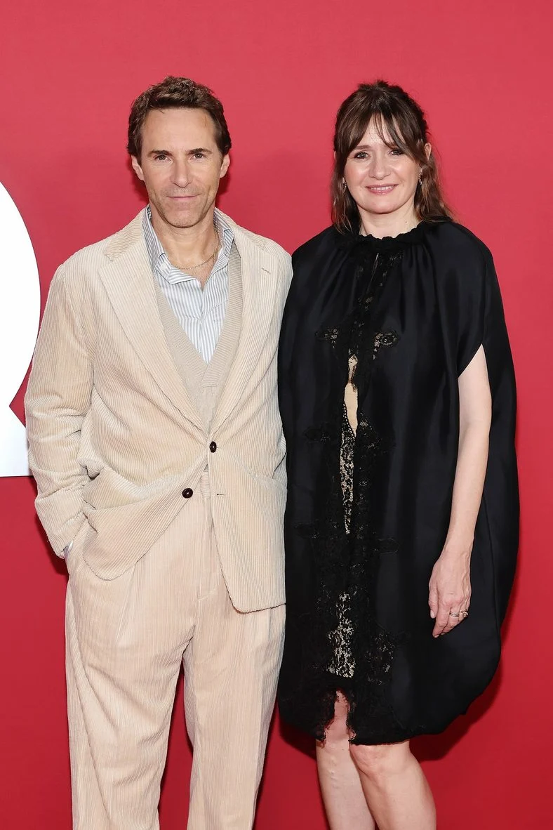 Alessandro Nivola and Emily Mortimer attend the GQ Men of the Year 2025 event