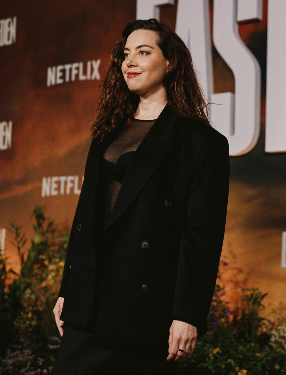Aubrey Plaza at the premiere of East of Eden