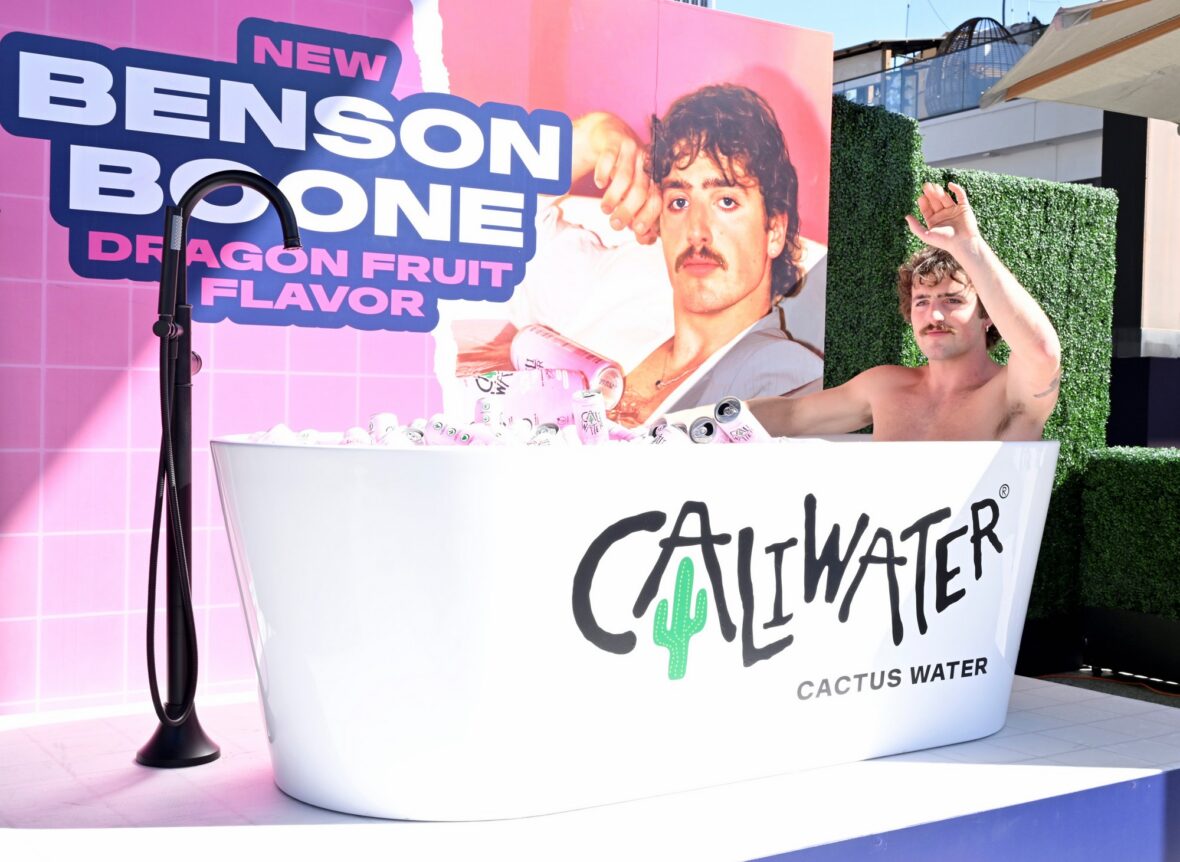 Caliwater Event at Century City Center with Benson Boone and Vanessa Hudgens