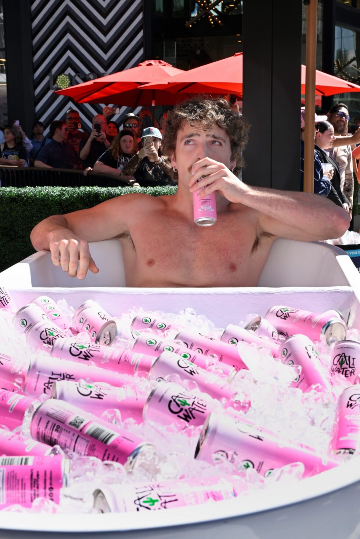 Caliwater Event at Century City Center with Benson Boone and Vanessa Hudgens