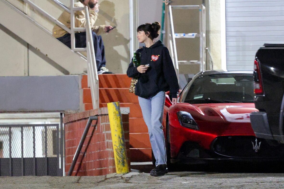 Dakota Johnson seen at the studio on October 27, 2027 in Los Angeles