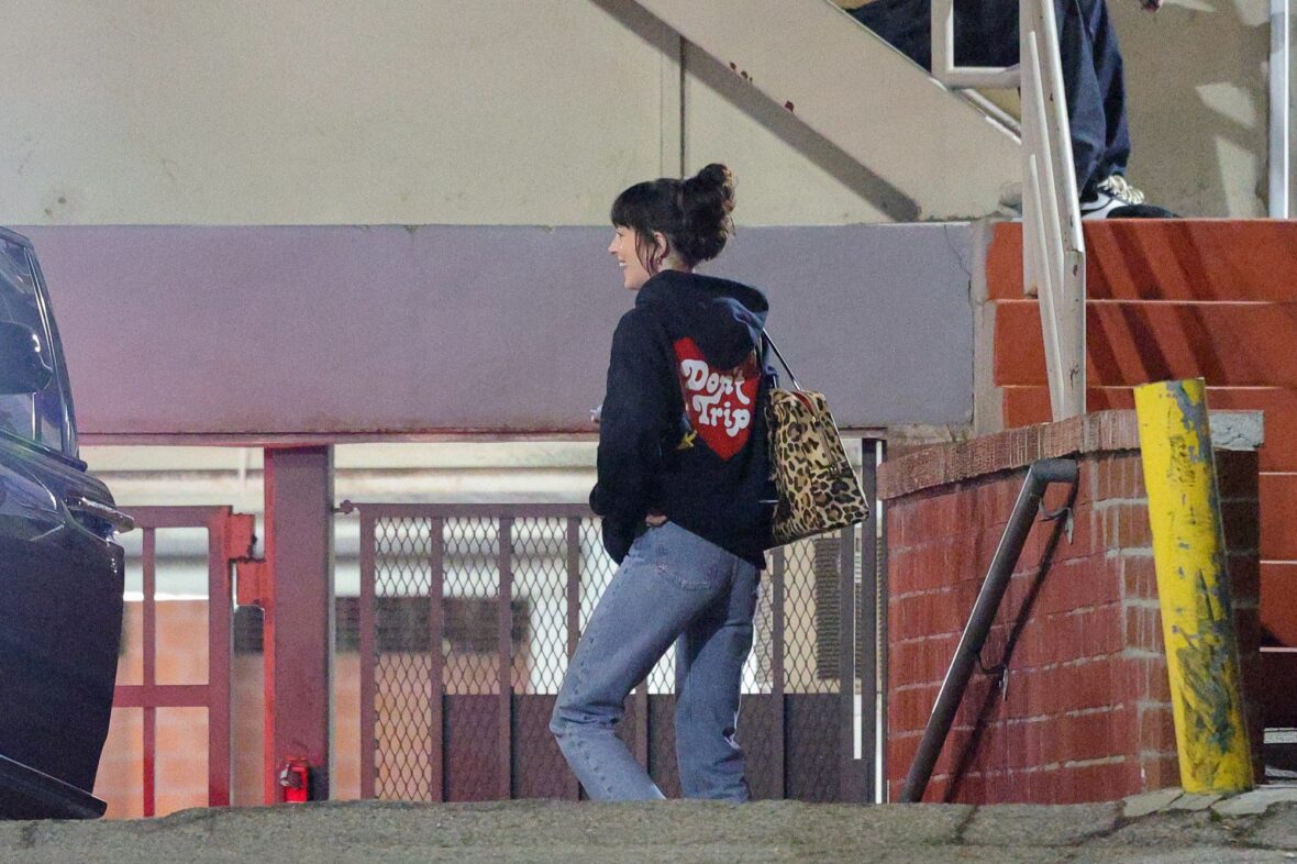 Dakota Johnson seen at the studio on October 27, 2027 in Los Angeles