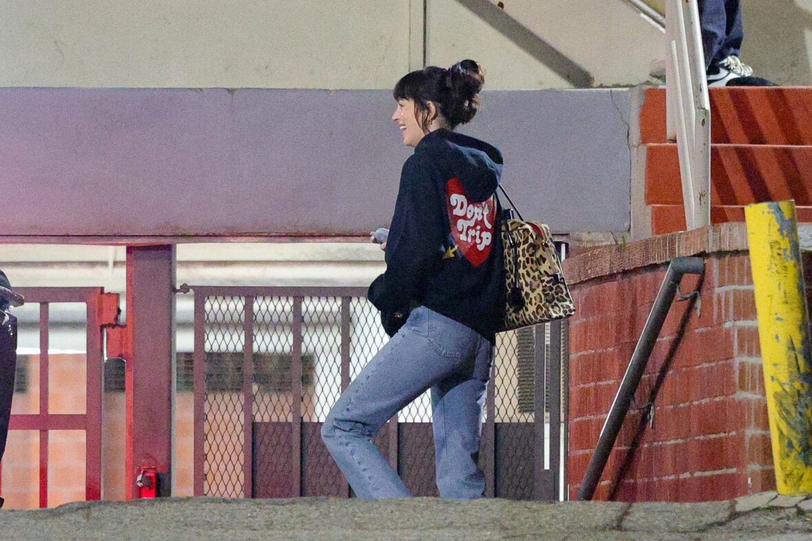Dakota Johnson seen at the studio on October 27, 2027 in Los Angeles