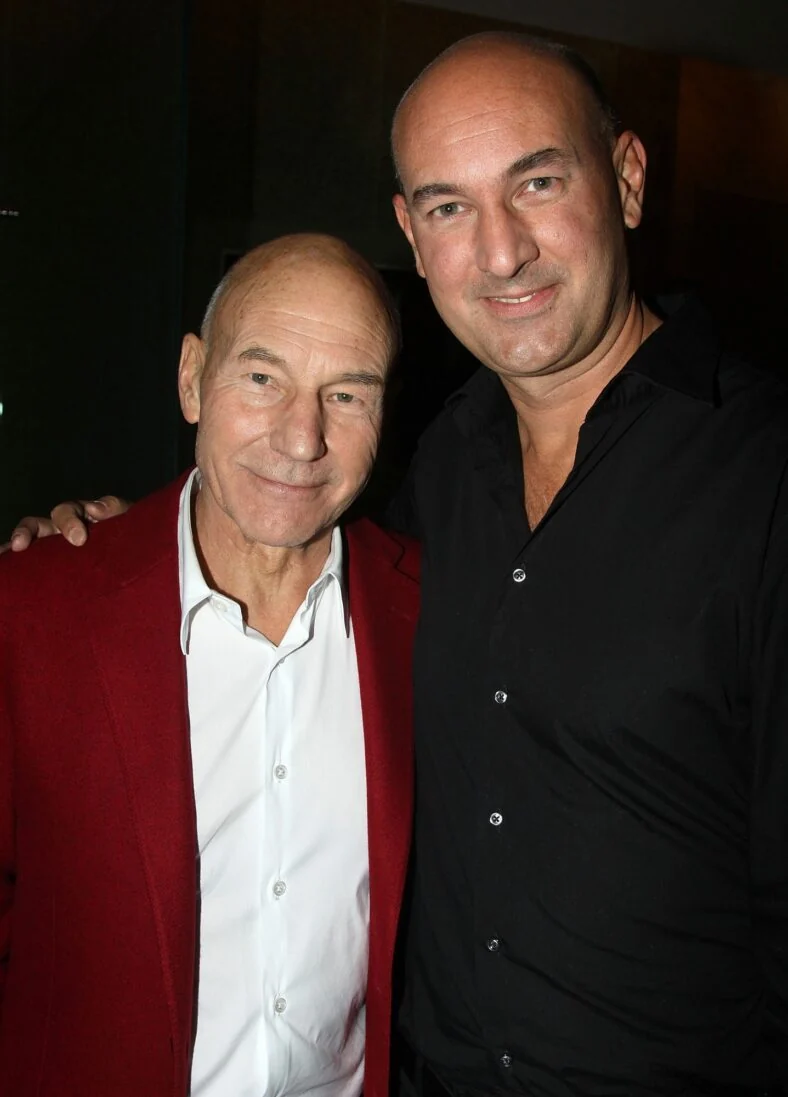Patrick Stewart with his son Daniel Stewart