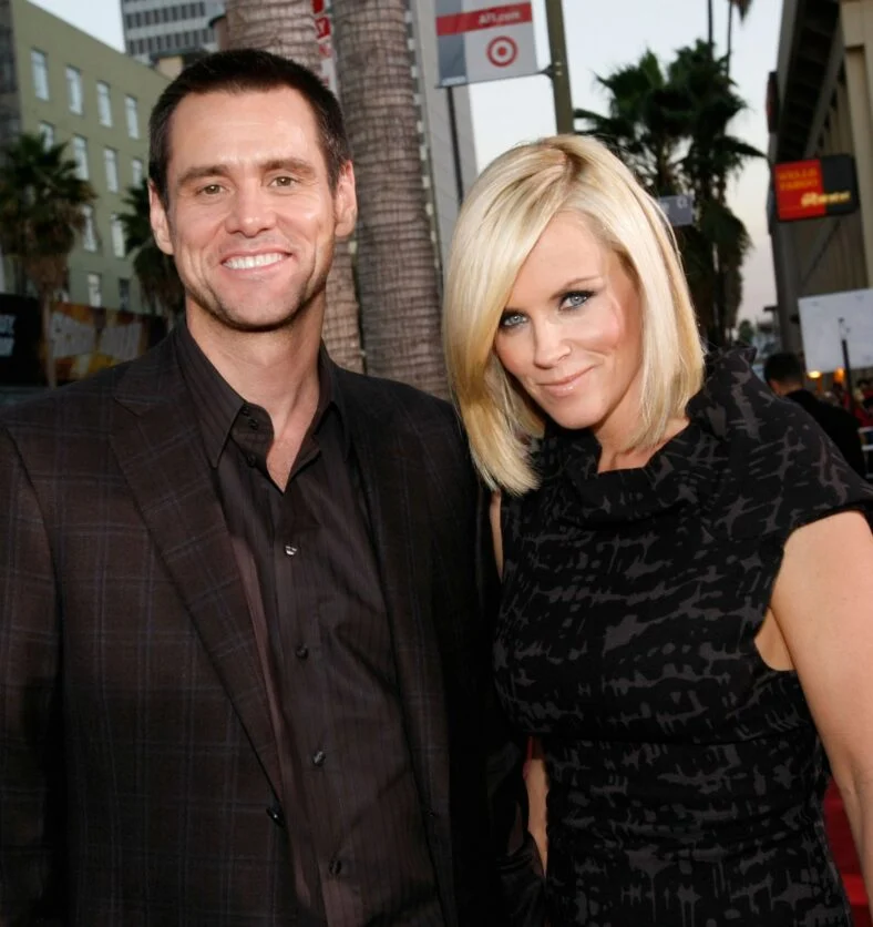 Jenny McCarthy with ex-boyfriend Jim Carrey