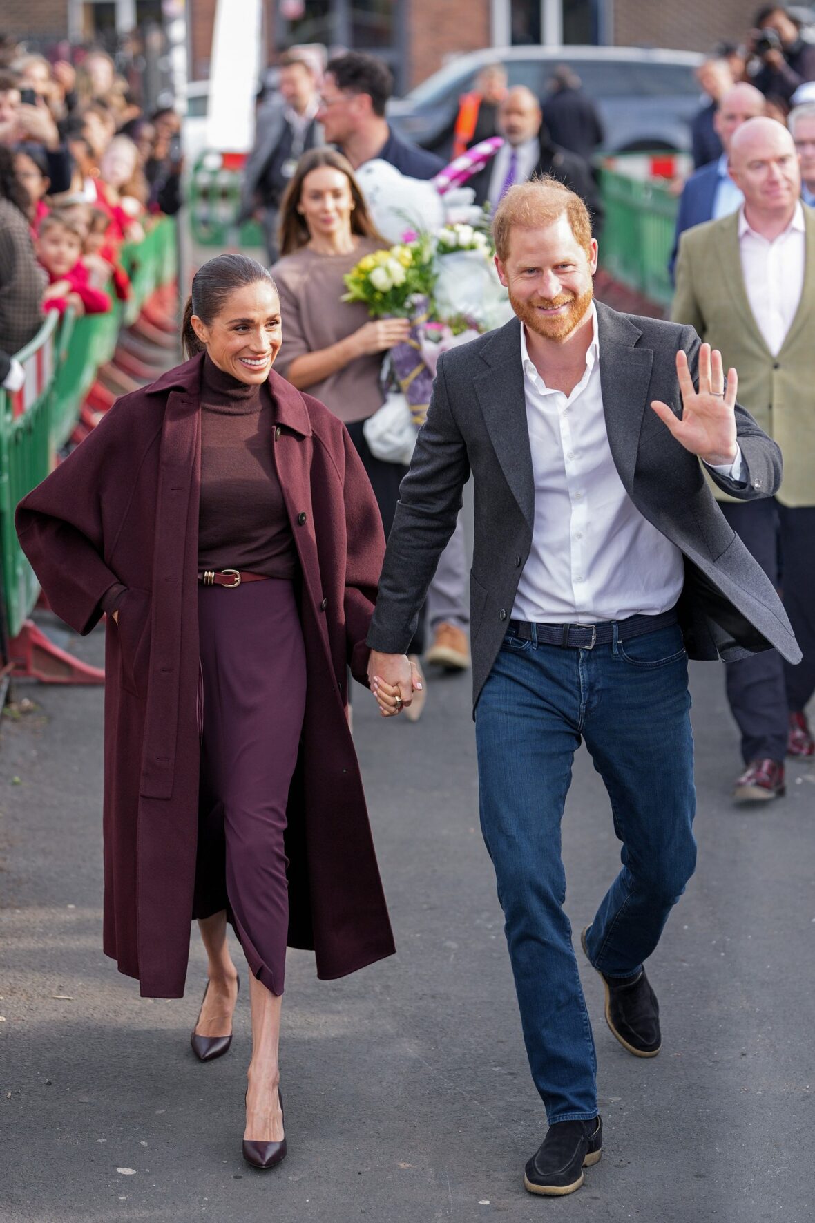 The Duke and Duchess of Sussex (Prince Harry & Meghan Markle) visit Nottingham on October 15, 2026 in Nottingham, England.