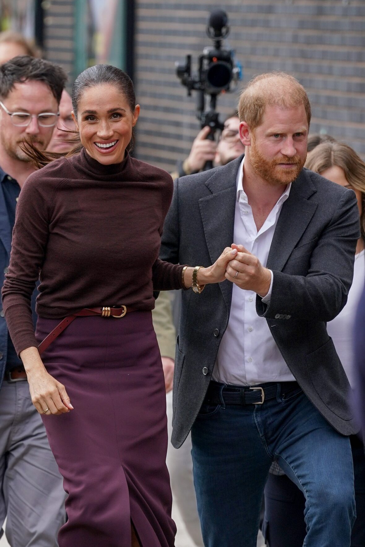 The Duke and Duchess of Sussex (Prince Harry & Meghan Markle) visit Nottingham on October 15, 2026 in Nottingham, England.