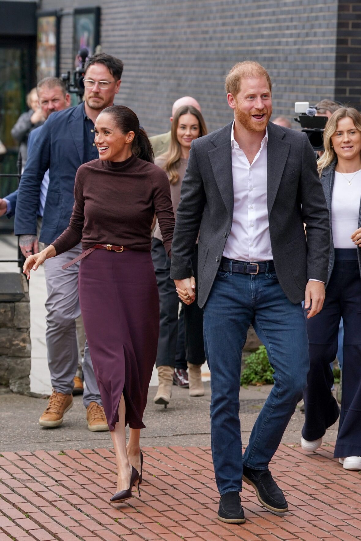 The Duke and Duchess of Sussex (Prince Harry & Meghan Markle) visit Nottingham on October 15, 2026 in Nottingham, England.