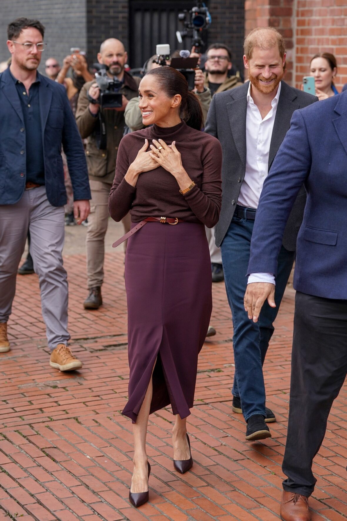 The Duke and Duchess of Sussex (Prince Harry & Meghan Markle) visit Nottingham on October 15, 2026 in Nottingham, England.