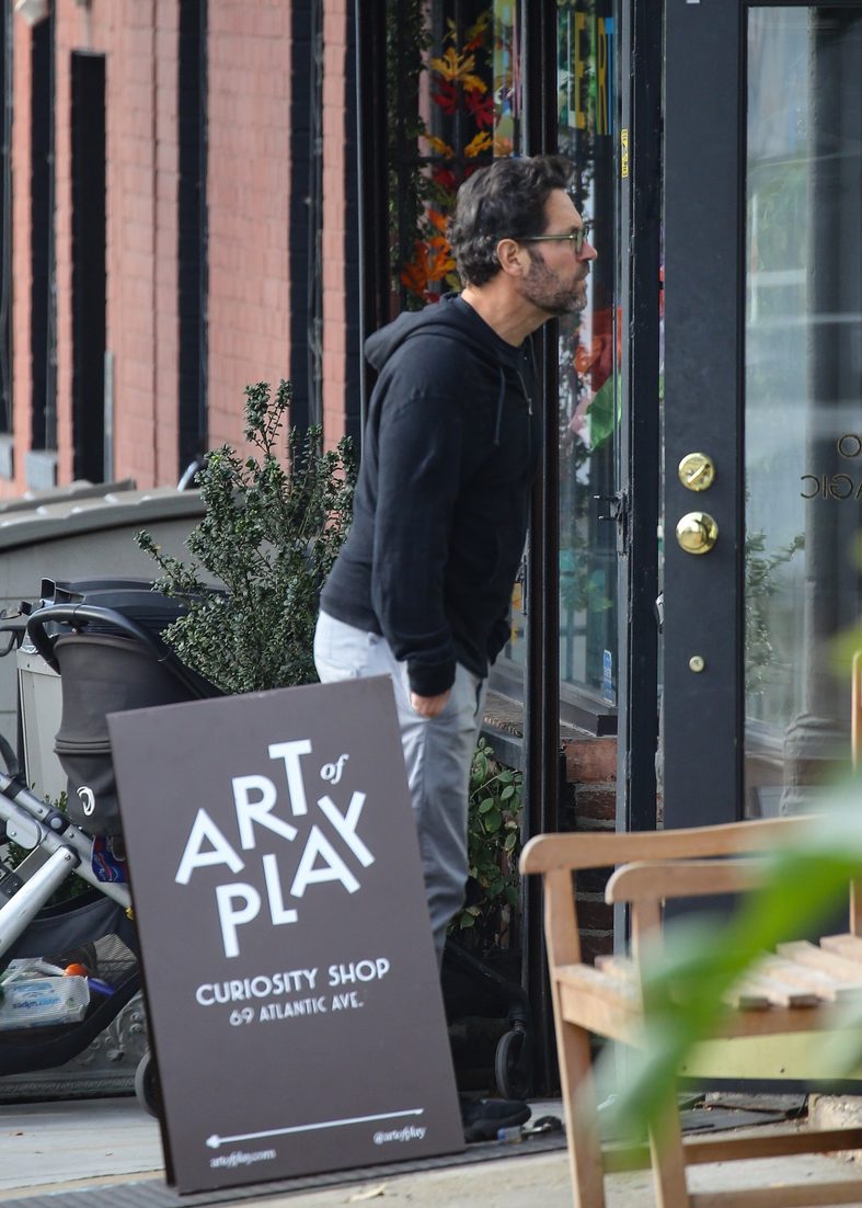 Paul Rudd looks into Art of Play in New York