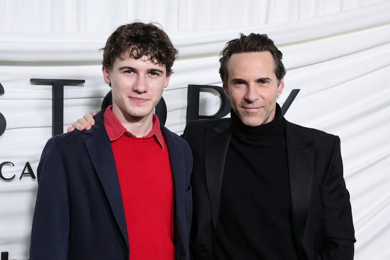 Sam and Alessandro Nivola at the premiere of Love Story