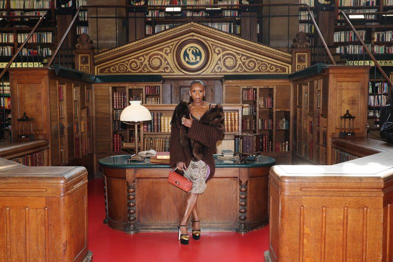 Cynthia Erivo attends the Valentino fashion show