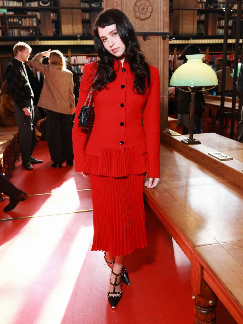 Clairo attends the Valentino fashion show