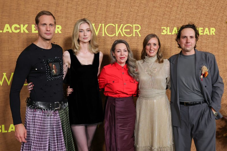 Alexander Skarsgård, Elizabeth Debicki, Olivia Colman, Eleanor Wilson and Alex Huston Fischer attend the Los Angeles premiere of Black Bear's "Sligo"
